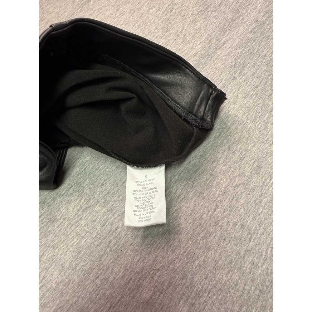 Ci Sono Women's Faux Leather Pants Black Pull On Skinny Leggings Size M - Picture 5 of 9